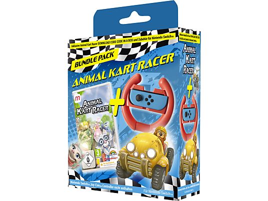 Animal Kart Racer (CiaB) + Racing Wheel Bundle - Nintendo Switch - Deutsch