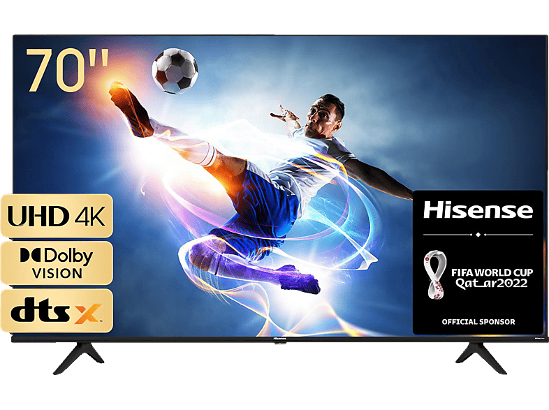 HISENSE 70A6BG LED TV (Flat, 70 Zoll / 177,8 cm, UHD 4K, SMART TV