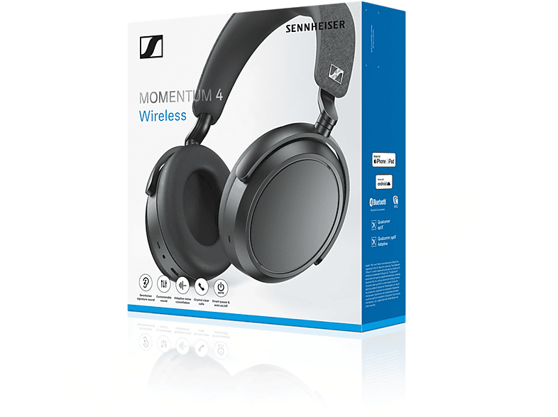 SENNHEISER Momentum 4 Kulak Üstü Bluetooth Kulaklık Siyah_4