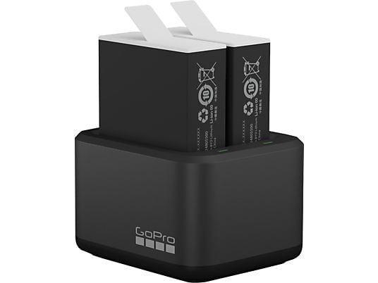 GOPRO ADDBD-211-EU - Dual Battery Charger + Enduro Batteries (Schwarz)