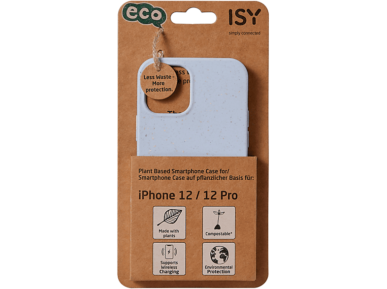 ISY ISC-6001, BioCase, Backcover, Apple, iPhone 12 / 12 Pro, Blau | Backcover