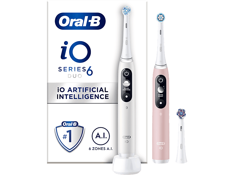 Oral-b Io6 Duo Wit/roos