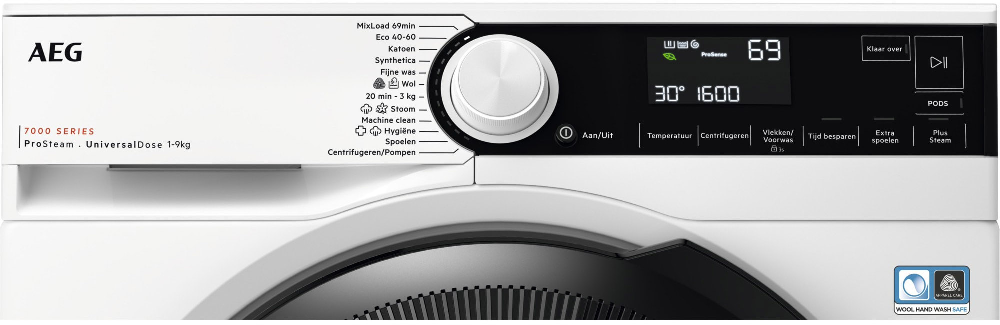 AEG LR7596UD4 7000-serie ProSteam UniversalDose Wasmachine