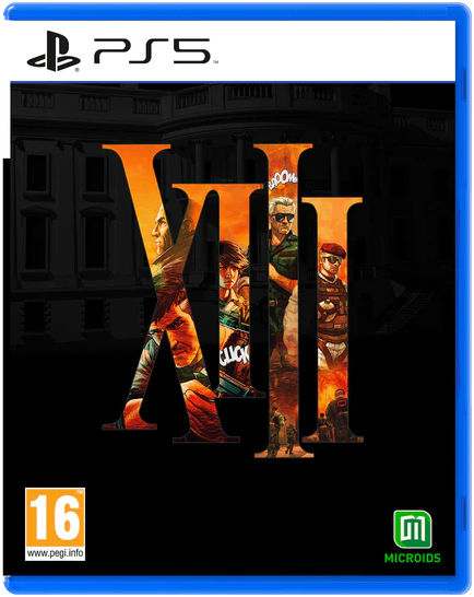 PS5 gamecover met de titel XIII, met afbeeldingen van personages.