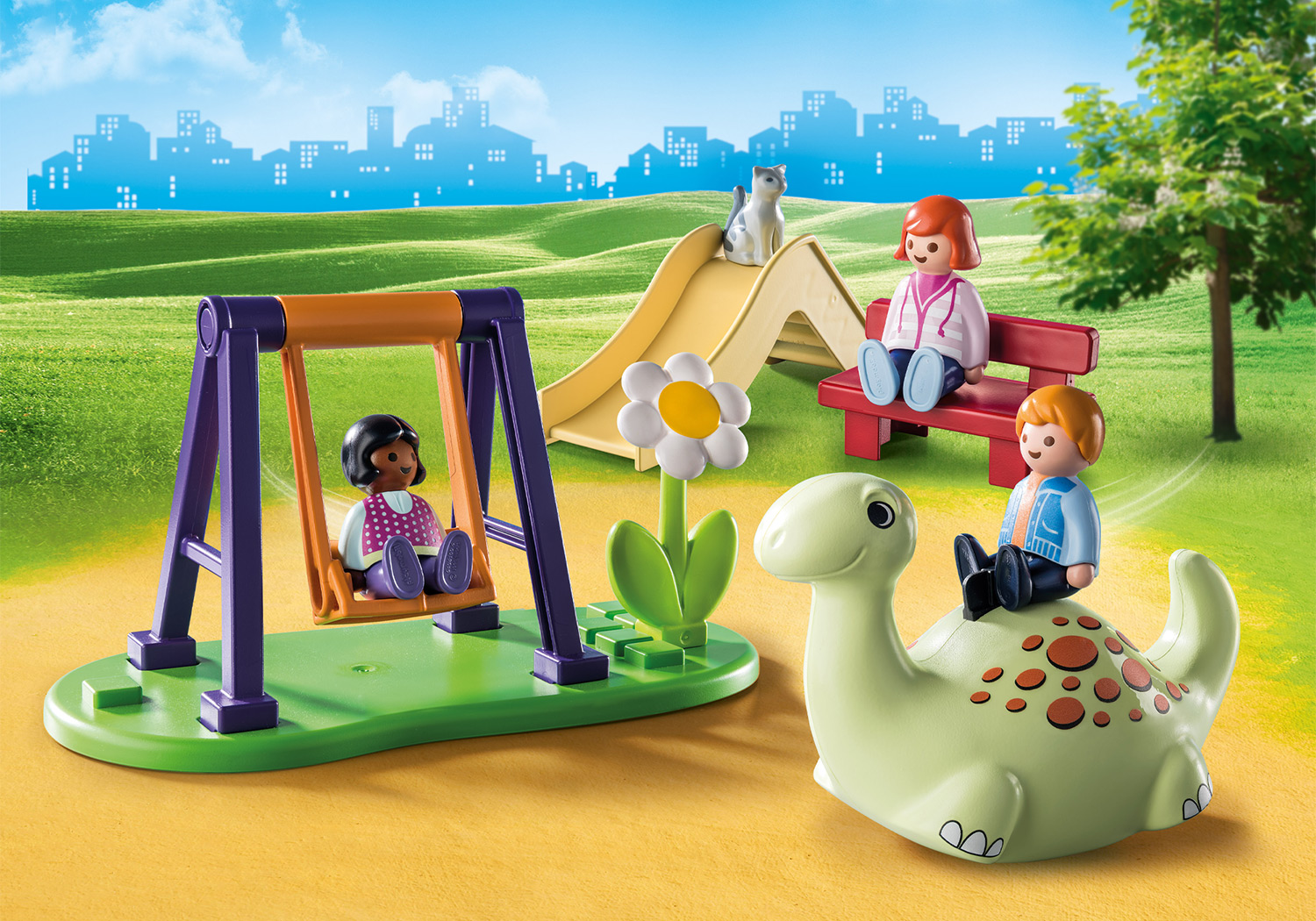 PLAYMOBIL 71157 Spielplatz Spielset, Mehrfarbig