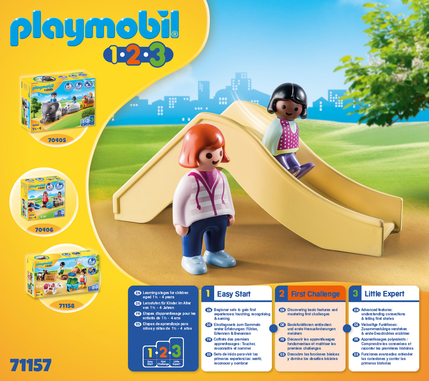 PLAYMOBIL 71157 Spielplatz Spielset, Mehrfarbig