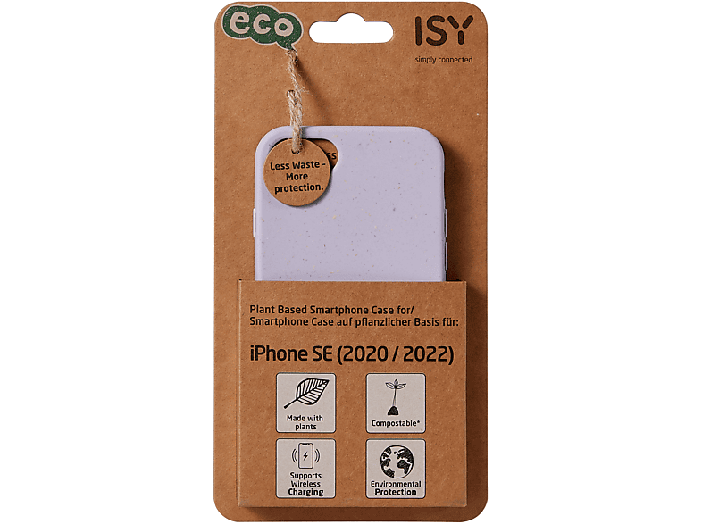 ISY ISC-6006, Biocase, Backcover, Apple, Violett SE, iPhone
