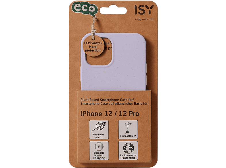 ISY ISC-6007, BioCase, Backcover, Apple, iphone 12 / 12 Pro, Violett