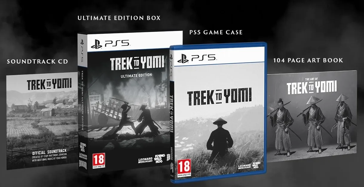 Gameboxset met game case, artbook en soundtrack CD.
