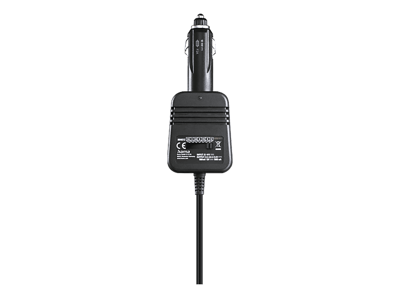 HAMA 223401 CAR 1000 MAh 12W - KFZ-Universal Netzteil (Schwarz)