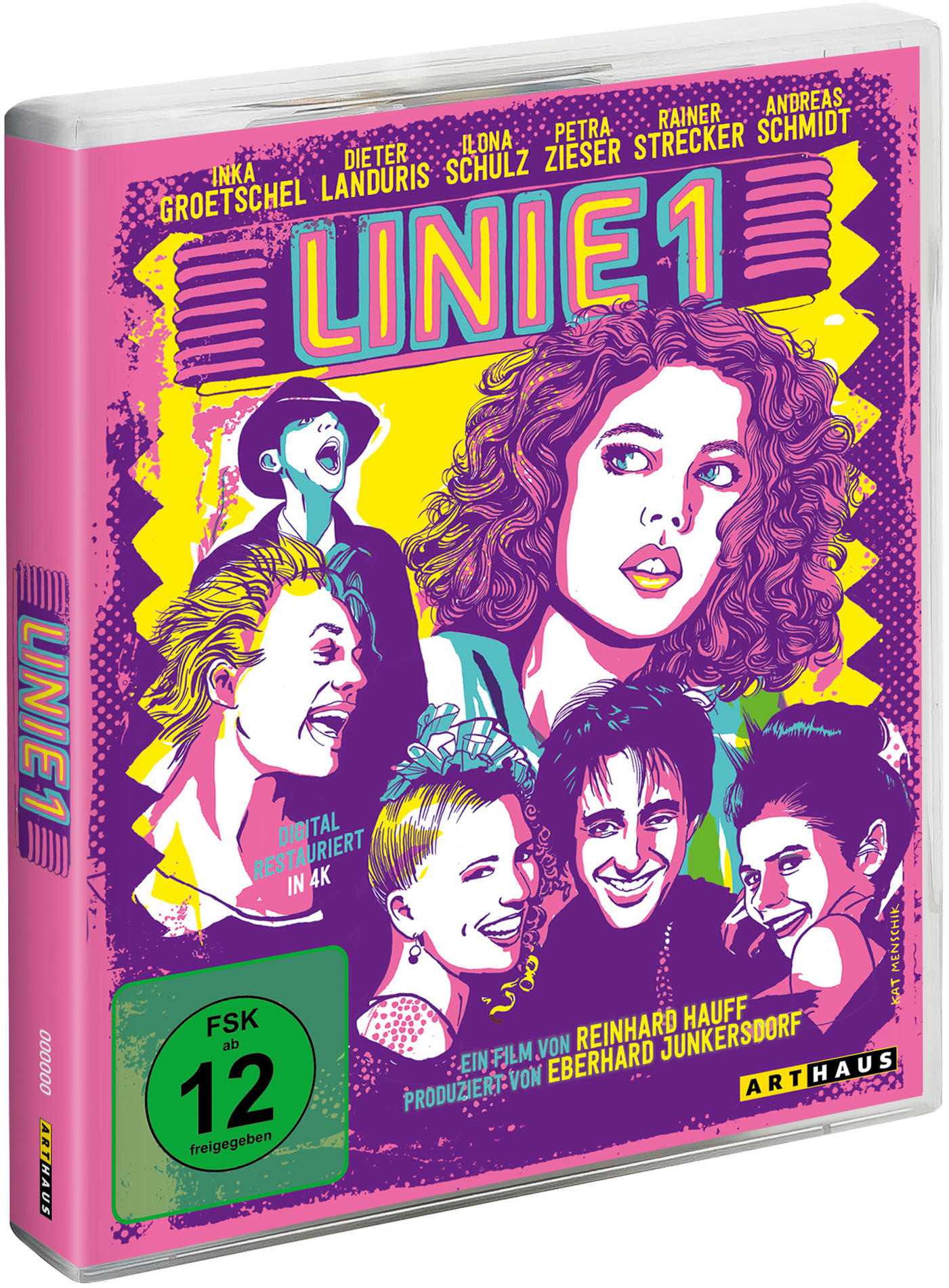 DVD-Hülle. Das Cover zeigt mehrere Gesichter. Der Titel lautet "LINIE 1".