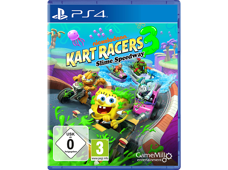 Nickelodeon Kart Racers 3: Slime - Speedway 4] [PlayStation