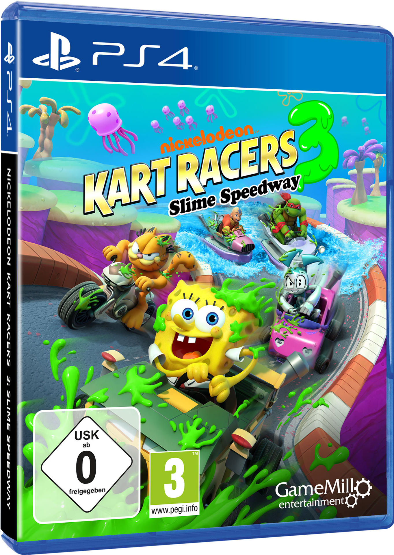 Nickelodeon Kart Racers 3: Slime - Speedway 4] [PlayStation