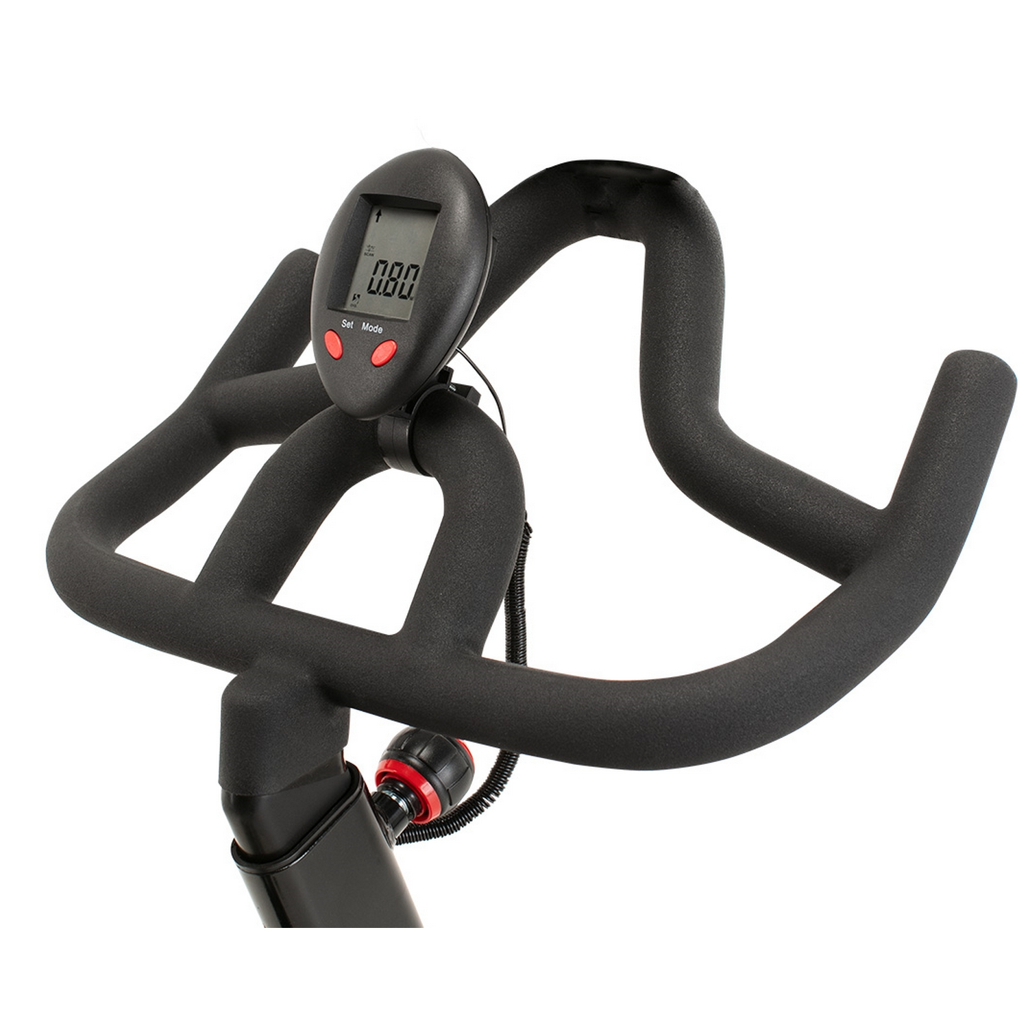 Bicicleta estática - ProForm 500 SPX, Hasta 115 kg, Pantalla LCD, Volante de 18 kg, Asiento ajustable, Negro