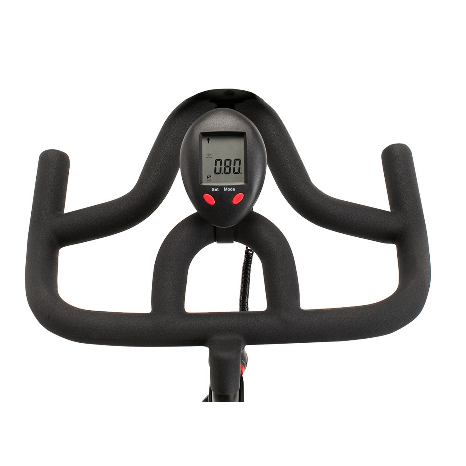 Bicicleta estática - ProForm 500 SPX, Hasta 115 kg, Pantalla LCD, Volante de 18 kg, Asiento ajustable, Negro
