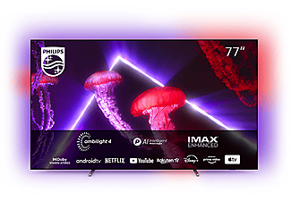 PHILIPS 77OLED807/12 4K UHD Android Smart OLED Ambilight televízió, 194 cm