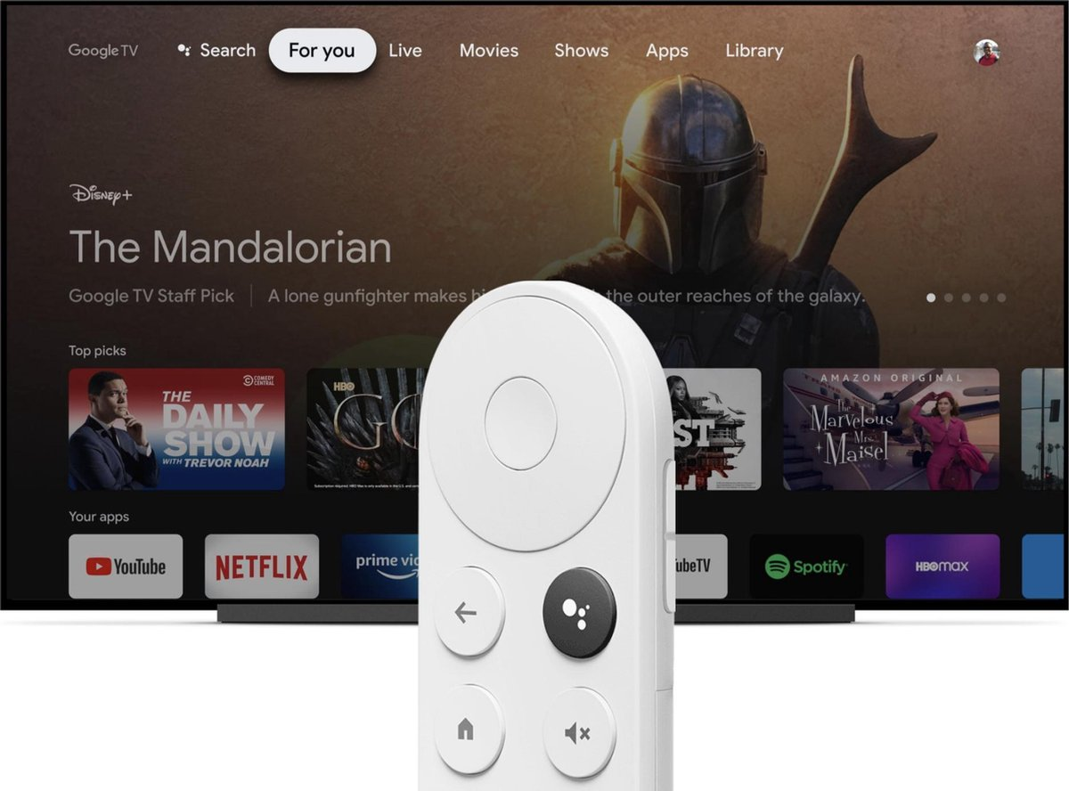 GOOGLE Chromecast 4K met Google TV Wit