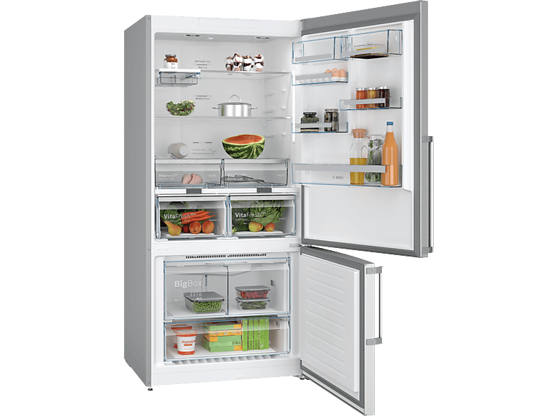 BOSCH KGN86AIDR Kühlgefrierkombination (D, 631 l, 1860 mm hoch, Inox-antifingerprint)