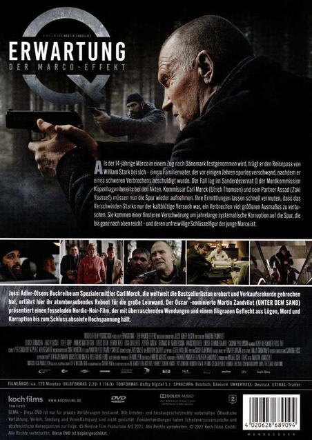 Filmplakat mit zwei Personen mit Waffen. Der Text ist auf Deutsch.