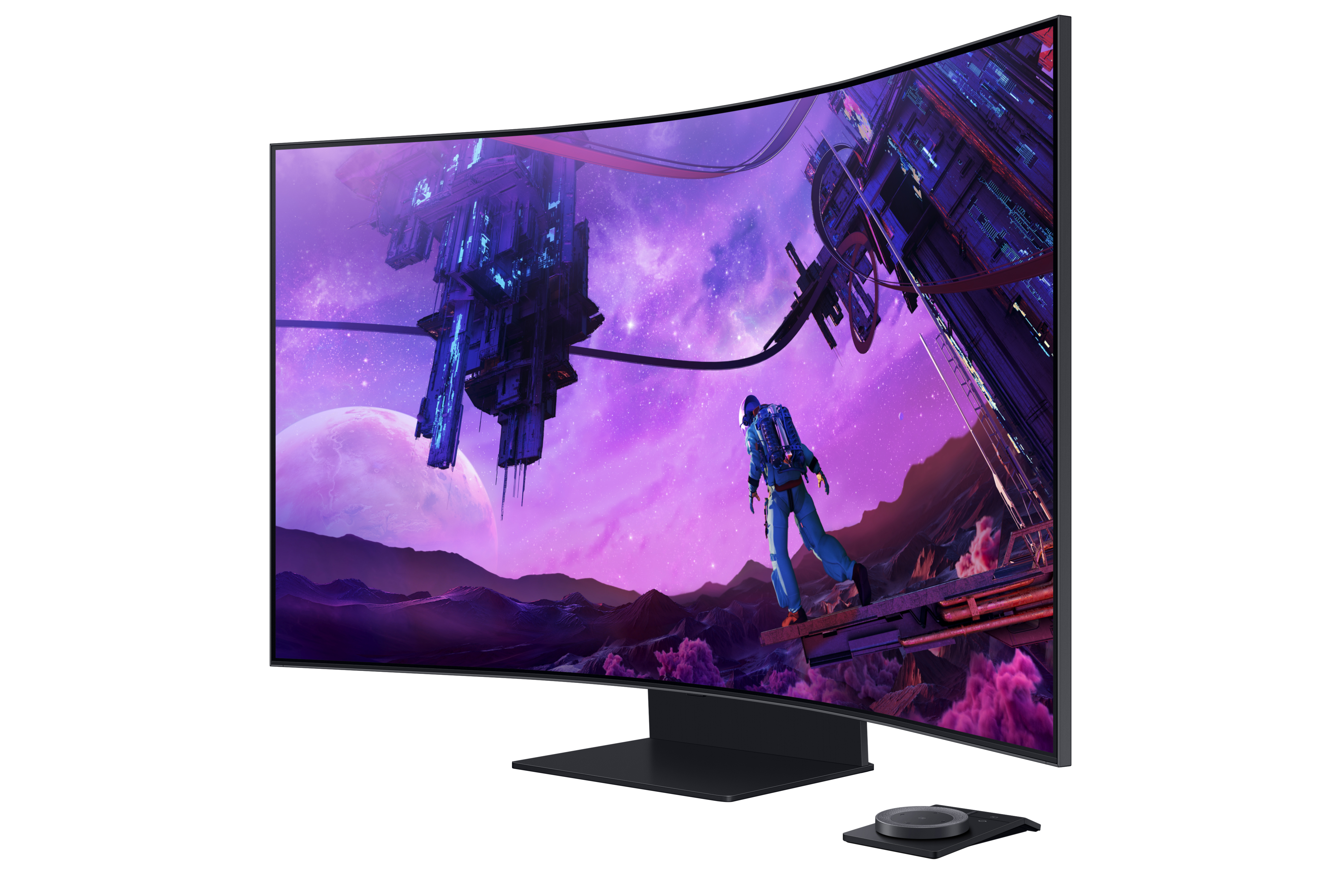 SAMSUNG Odyssey Ark (S55BG970NU) 55 Zoll  QLED 4K  Gaming Monitor  1 ms Reaktionszeit  