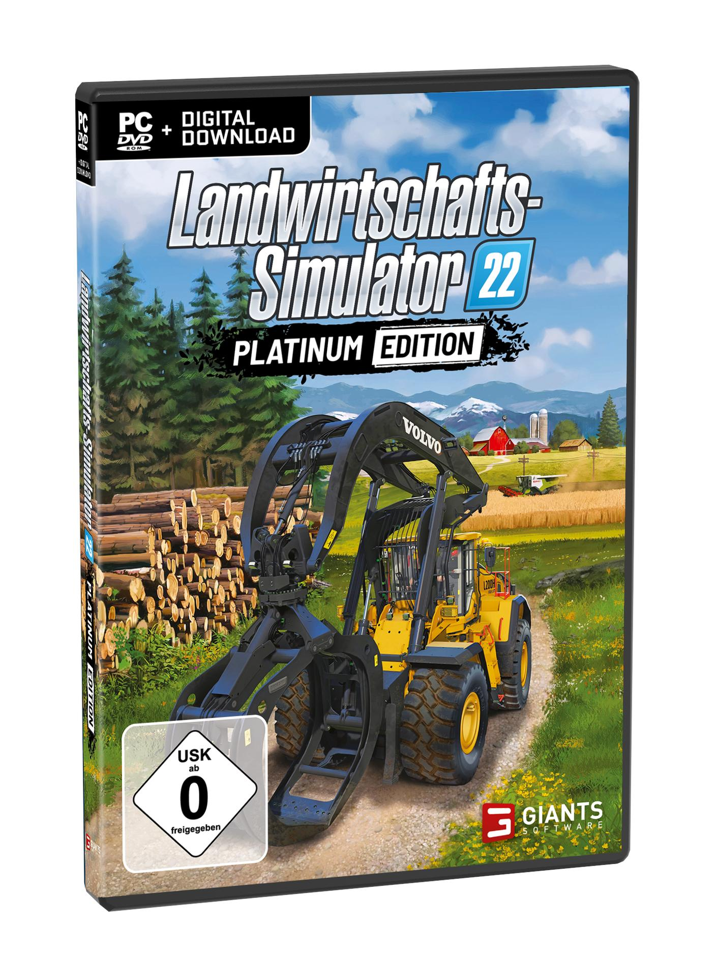 Spielbox-Cover. Ein gelb-schwarzer Traktor mit Wald und Bergen im Hintergrund.