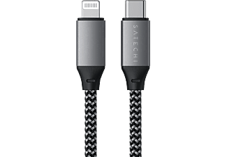 SATECHI USB Type-C - Lightning kábel, 25cm, asztroszürke (ST-TCL10M)