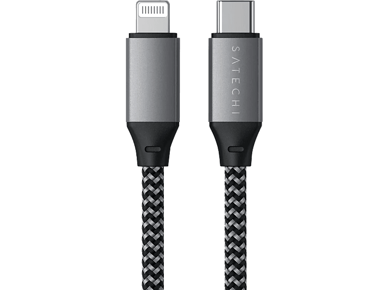 SATECHI USB Type-C - Lightning kábel, 25cm, asztroszürke (ST-TCL10M)