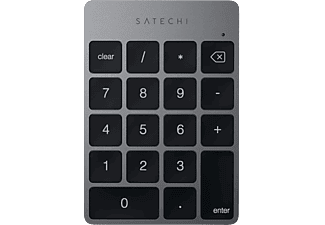 SATECHI Aluminum Slim vezeték nélküli Bluetooth numerikus billentyűzet, asztroszürke (ST-SALKPM)