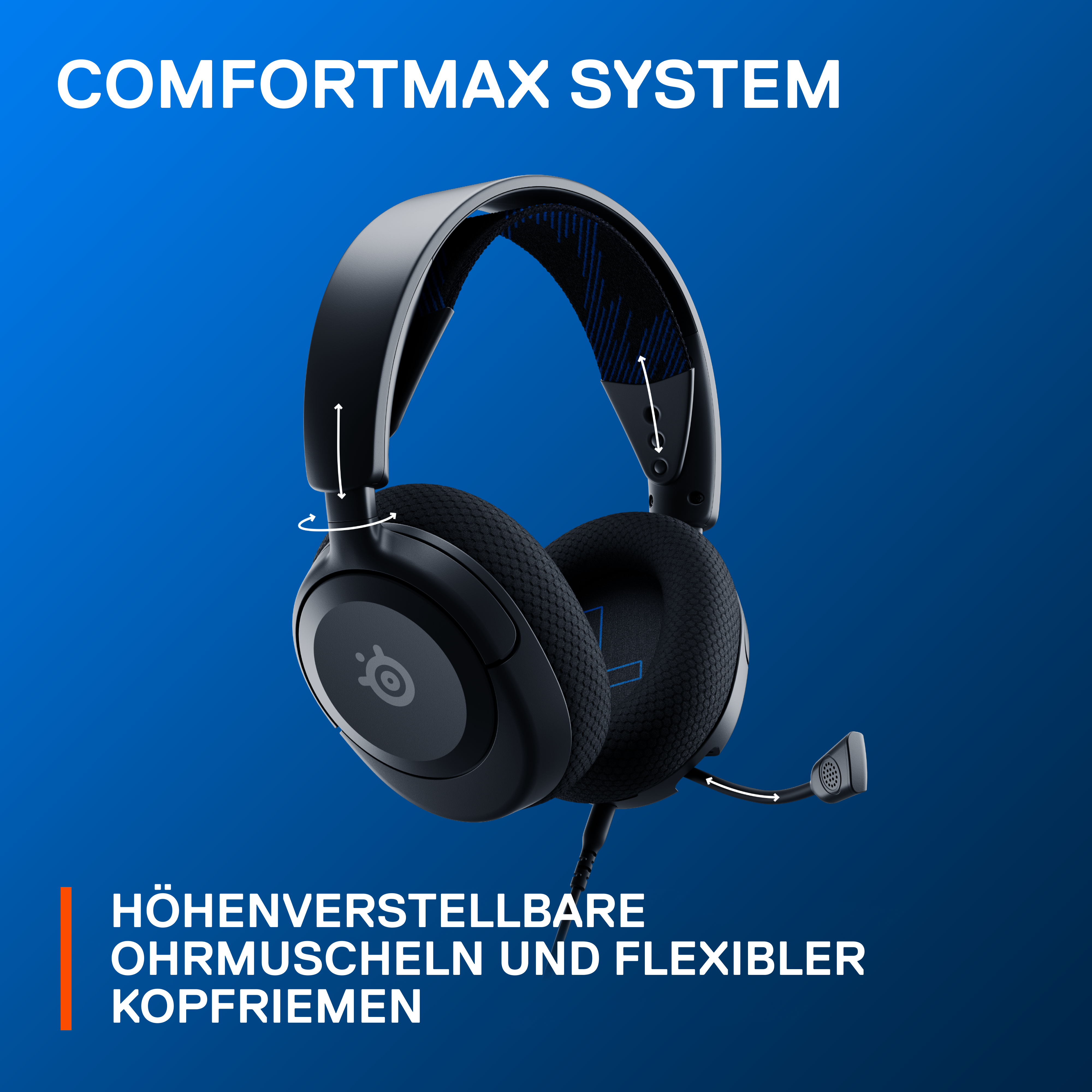 Schwarze Maus mit Kabel, Draufsicht. Die Maus hat eine glatte, ovale Form.