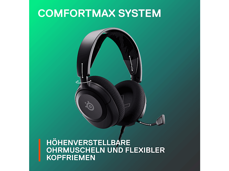 STEEL SERIES Arctis Nova 1, Over-ear Gaming Headset Schwarz — Foto 5 von 5