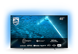 PHILIPS Outlet 48OLED707/12 4K UHD Android Smart OLED Ambilight televízió, 121 cm