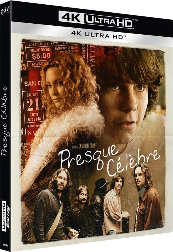 DVD-hoes van de film 'Almost Famous' met acteurs.