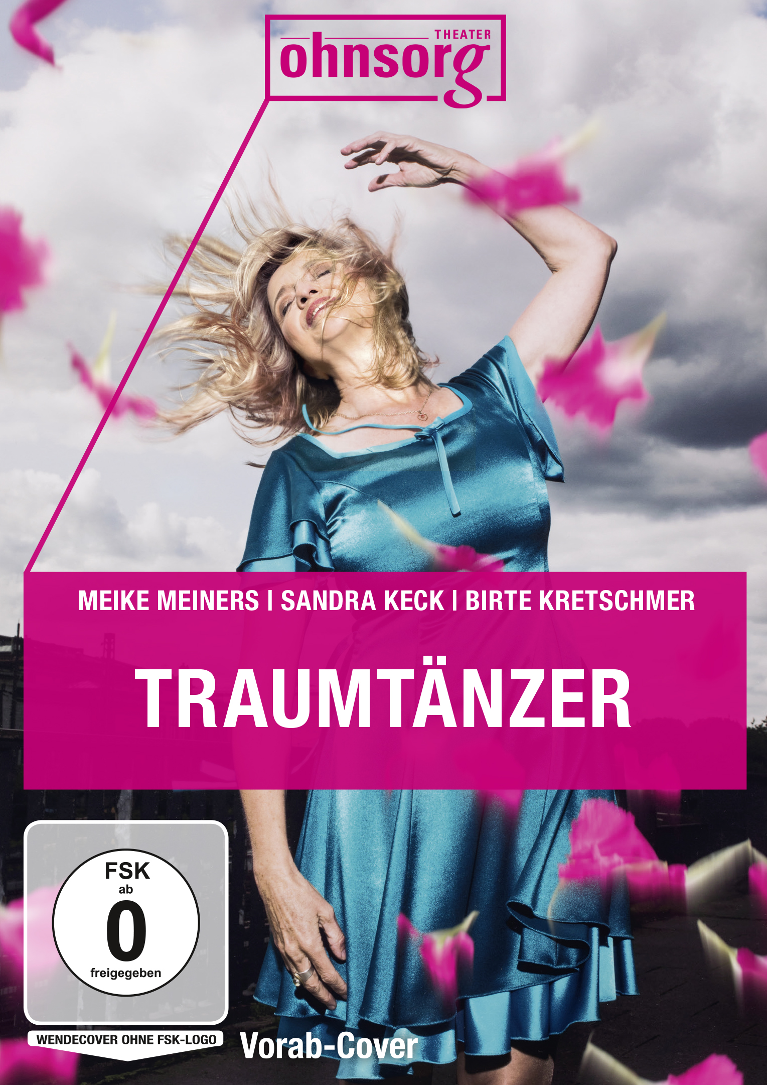 Film-DVD-Cover mit Frau, rosa Akzenten und deutschem Text.