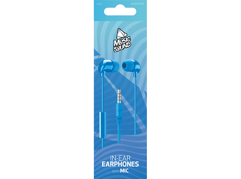 CELLULARLINE Music Sound In-Ear Kulak İçi Kablolu Kulaklık Mavi_1