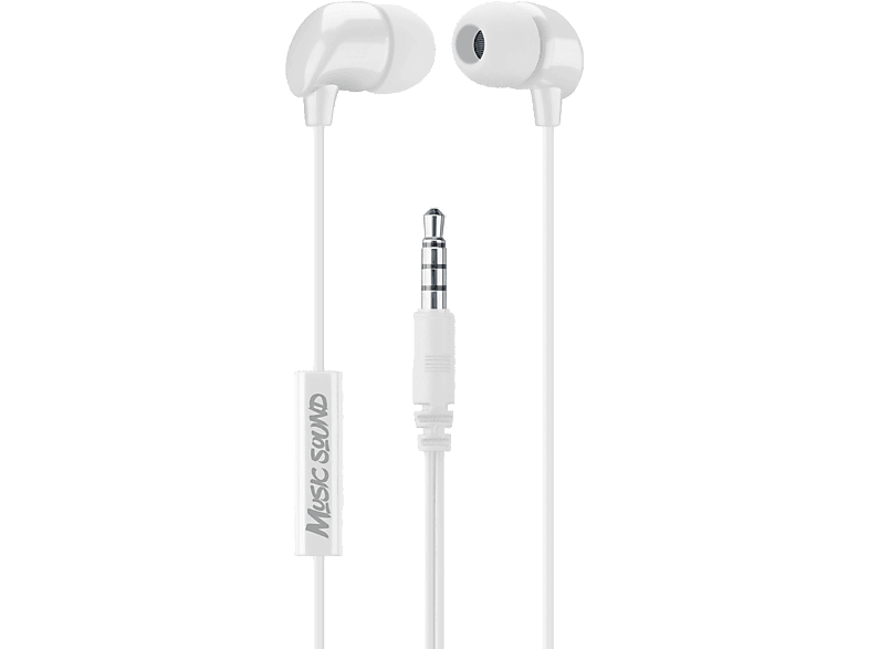 CELLULARLINE Music Sound In-Ear Kulak İçi Kablolu Kulaklık Beyaz