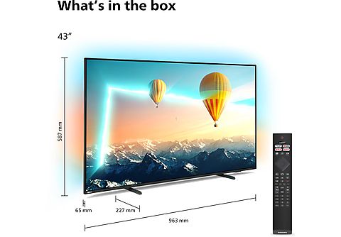 LED TV PHILIPS 43PUS8007/12 LED TV (Flat, 43 Zoll / 108 cm, UHD 4K, SMART TV,  Ambilight, Android TV™ 11 (R)) | MediaMarkt