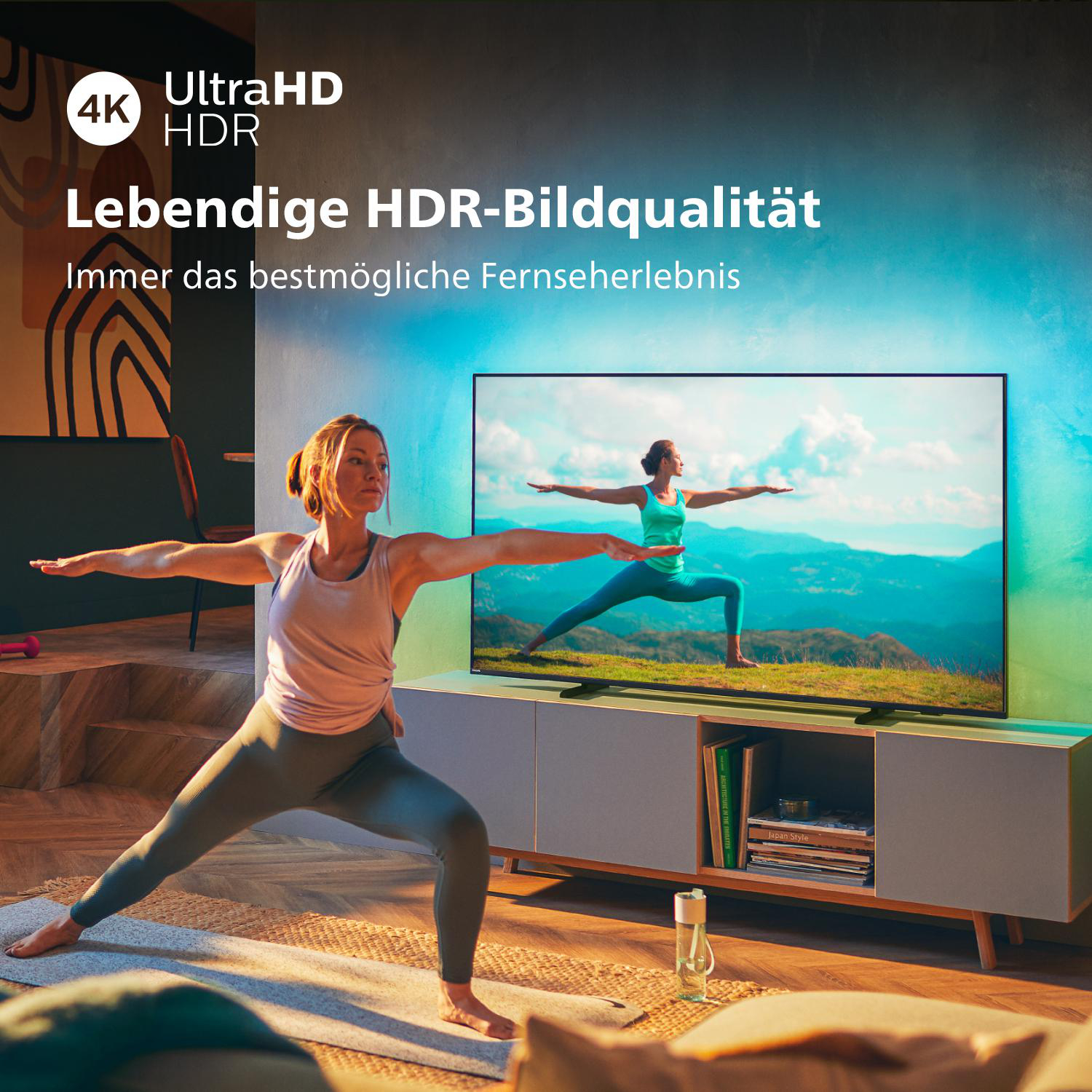PHILIPS 65PUS8007/12 LED TV (Flat, 65 Zoll / 164 cm, UHD 4K, SMART TV, Ambilight, Android TV™ 11 (R))