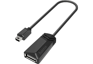 HAMA USB 2.0 Mini B Fiş - A Soket USB Kablo Siyah