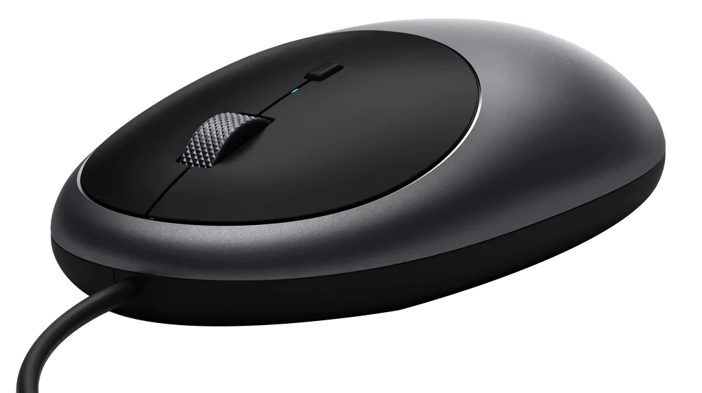 SATECHI C1 vezetékes optikai egér, USB Type-C, asztroszürke (ST-AWUCMM)