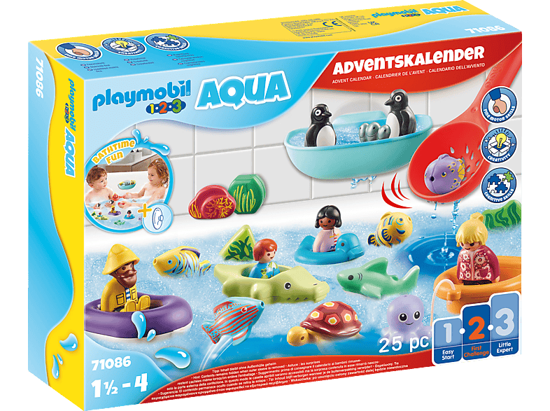PLAYMOBIL 71086 1.2.3 AQUA Adventskalender Badespaß Spielset, Mehrfarbig 1.2.3. MediaMarkt