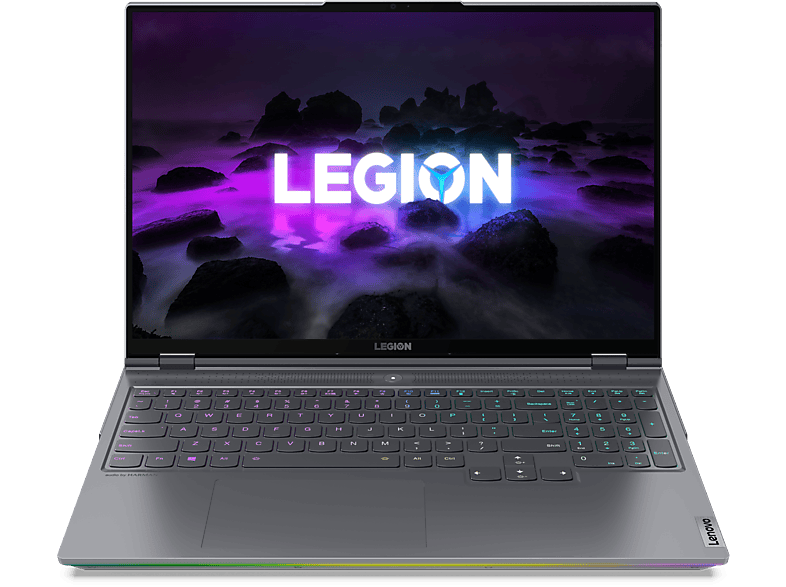 LENOVO Legion 7i, Gaming Premium-Notebook, mit 16 Zoll Display, Intel® i9-11980HK Prozessor, 32 GB RAM, 1 TB SSD, NVIDIA, GeForce RTX™ 3080, Storm Grey (Dunkelgrau) Windows 11 Home (64 Bit)