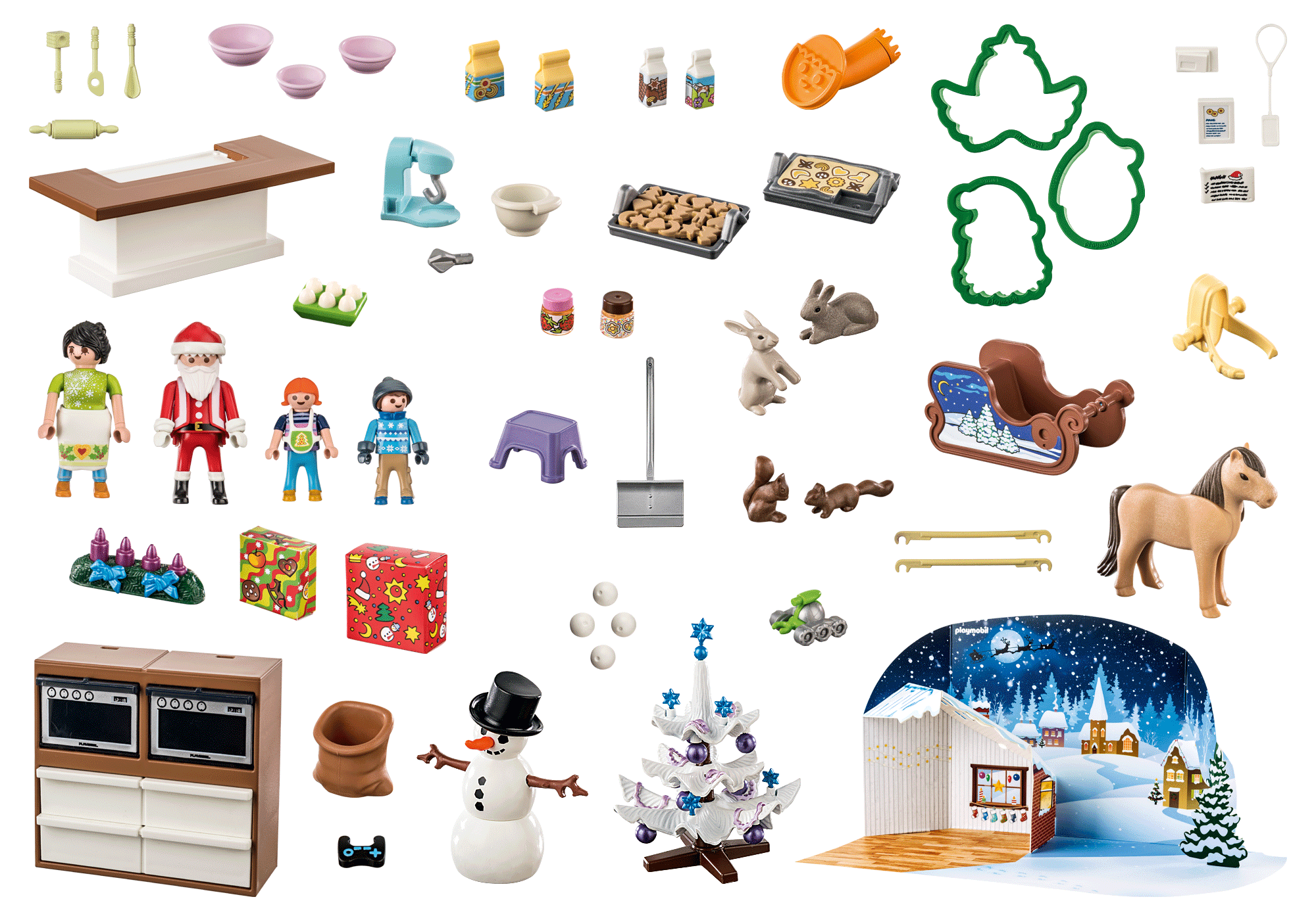 PLAYMOBIL 71088 Weihnachtsbacken Adventskalender, Mehrfarbig