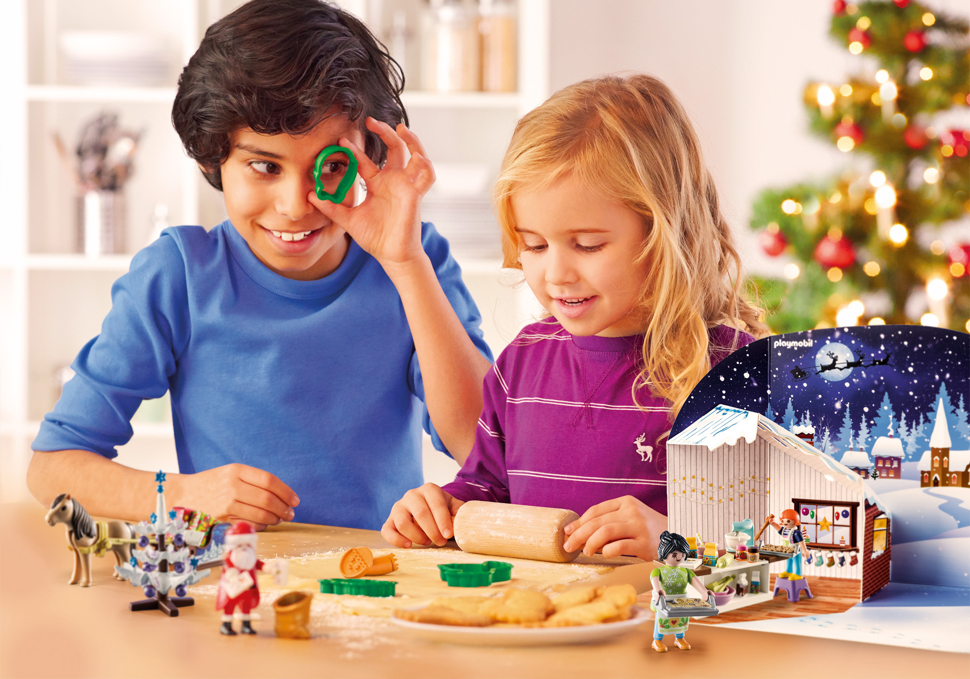 PLAYMOBIL 71088 Weihnachtsbacken Adventskalender, Mehrfarbig