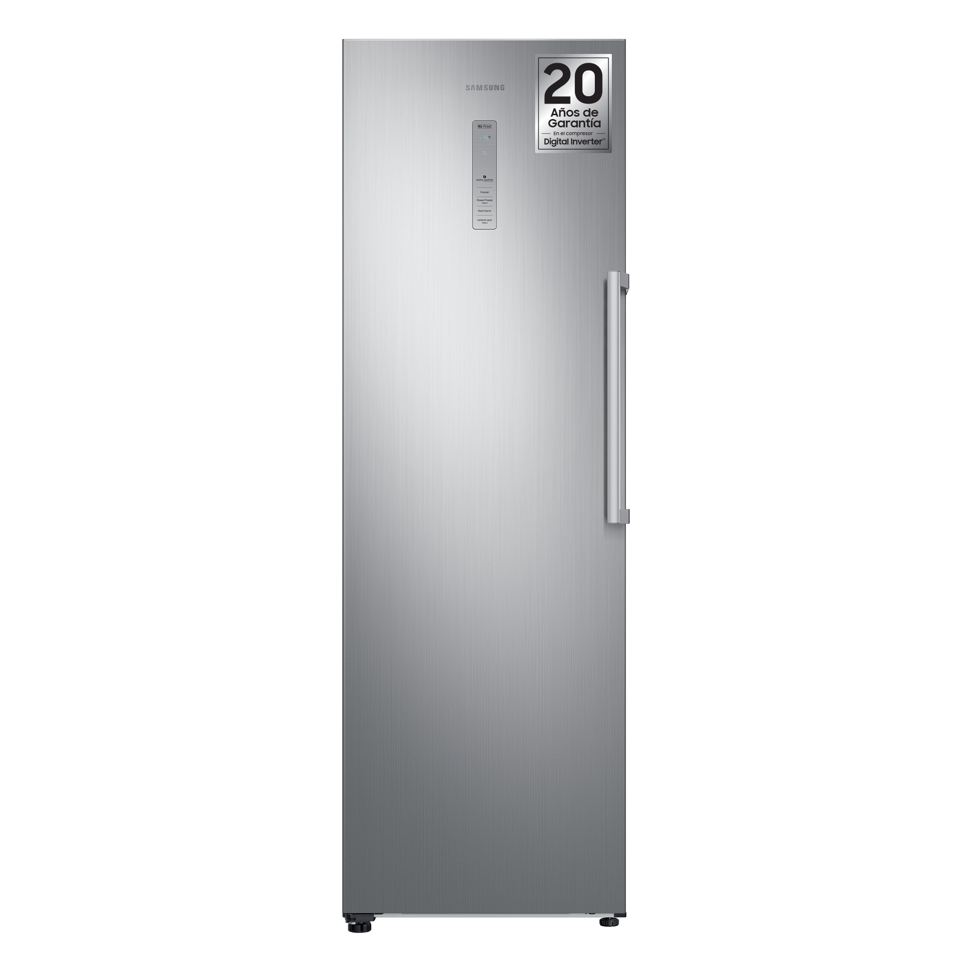 Congelador vertical - Samsung RZ32M7135S9/ES, 315L, 41dB, Metal Cooling, Inox