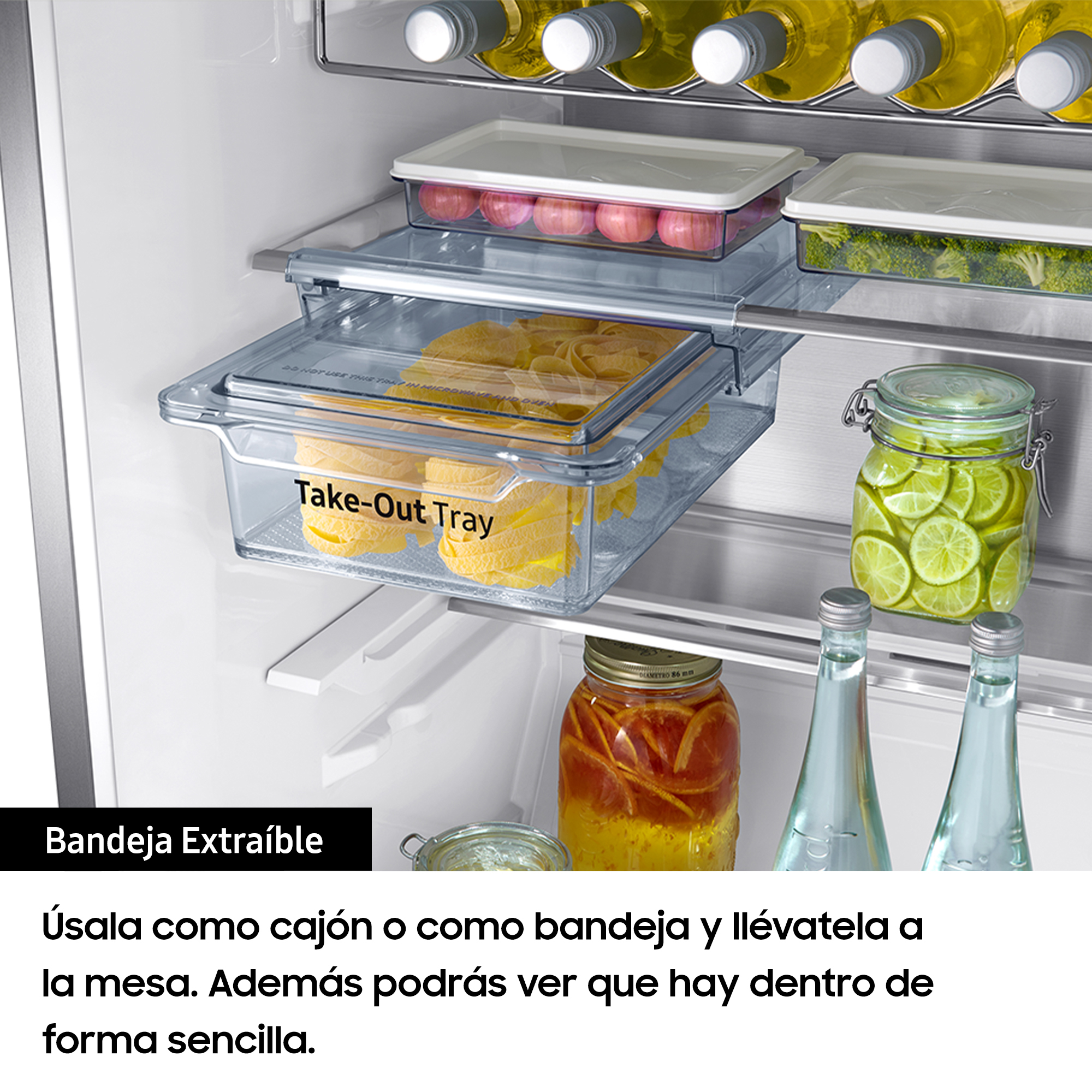Frigorífico una puerta - Samsung RR39M7565B1/ES, 387 L, Independiente, 41 dB,  Negro