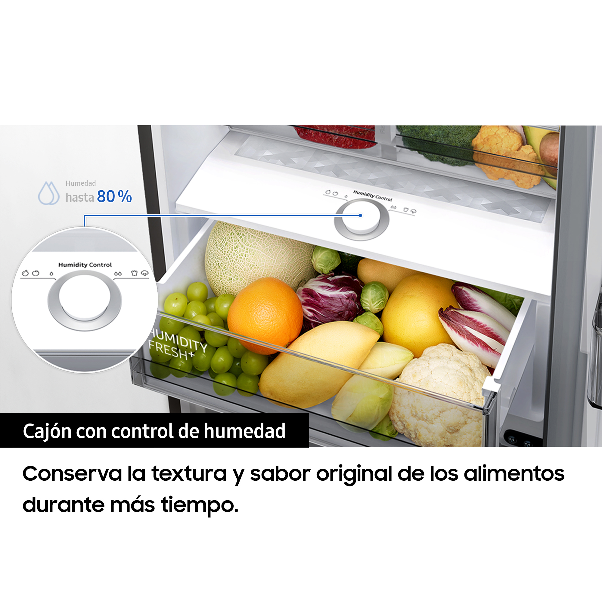 Frigorífico una puerta - Samsung RR39M7565B1/ES, 387 L, Independiente, 41 dB,  Negro