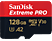 SANDISK Extreme PRO (UHS-I) - Scheda di memoria micro SDXC  (128 GB, 200 MB/s, Rosso/Nero)