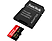 SANDISK Extreme PRO (UHS-I) - Scheda di memoria micro SDXC  (128 GB, 200 MB/s, Rosso/Nero)