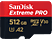 SANDISK Extreme PRO (UHS-I) - Carte mémoire Micro SDXC  (512 GB, 200 MB/s, Rouge/Noir)