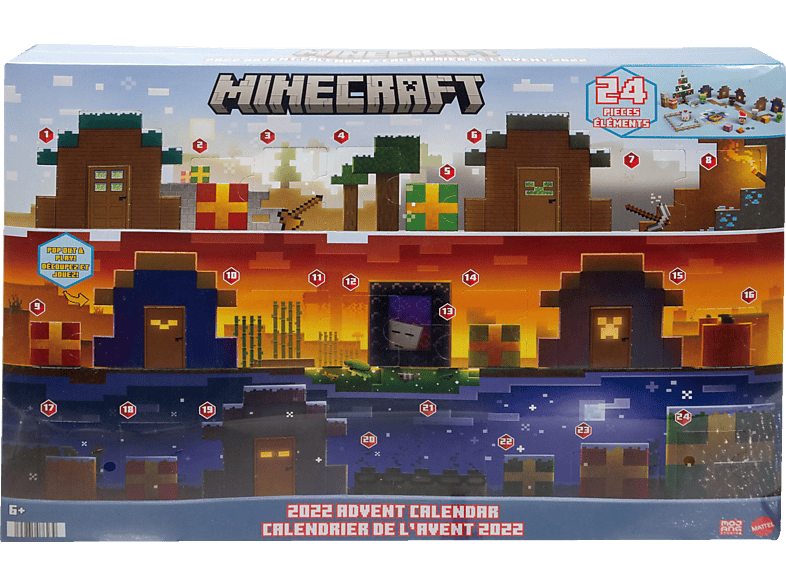 MATTEL GAMES Minecraft Mob Head Minis Advent Calendar Adventskalender